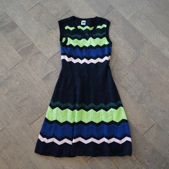 M by Missoni Striped Knit Midi Dress Size 44/US 8